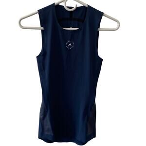 adidas by Stella McCartney Support Core Tank Top in Navy Blue Size 2XS